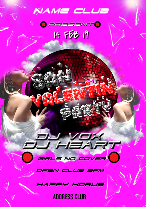 san valantines A4 template