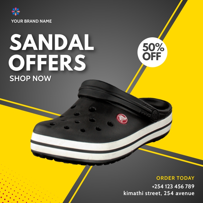 sandals fashion sale template | PosterMyWall
