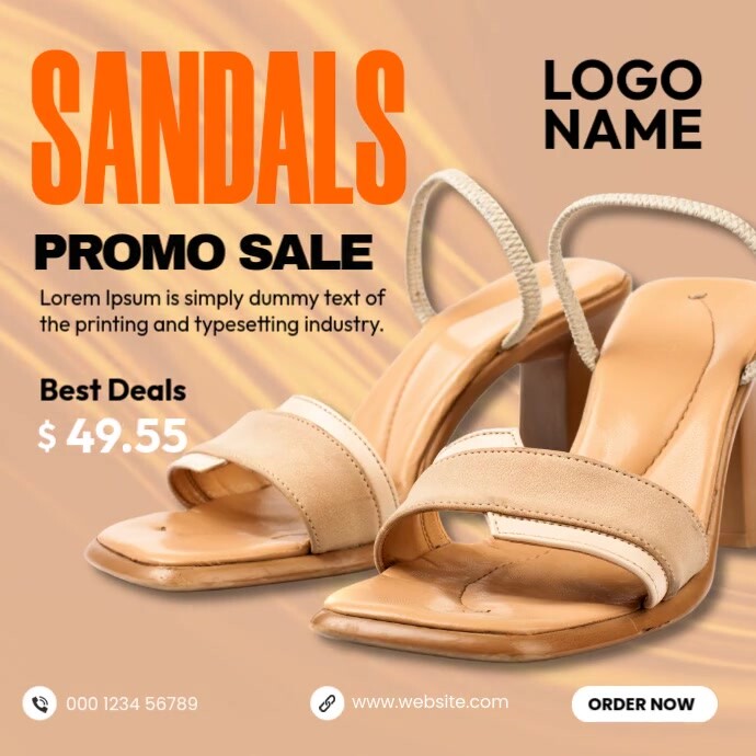 Sandals Promo Sale Instagram Post template