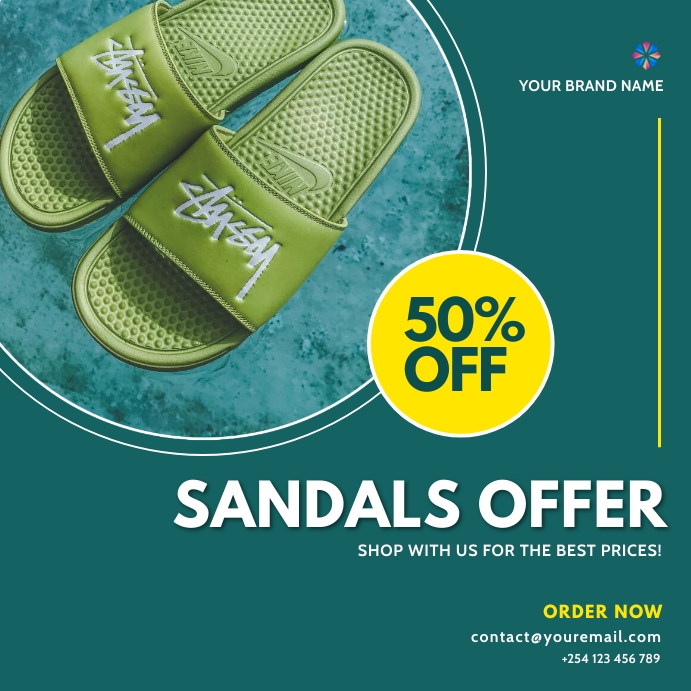 Copy of sandals shoes fashion sale templates | PosterMyWall