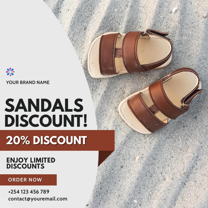 Copy of sandals shoes fashion sale templates | PosterMyWall