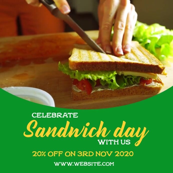 Sandwich day Square (1:1) template
