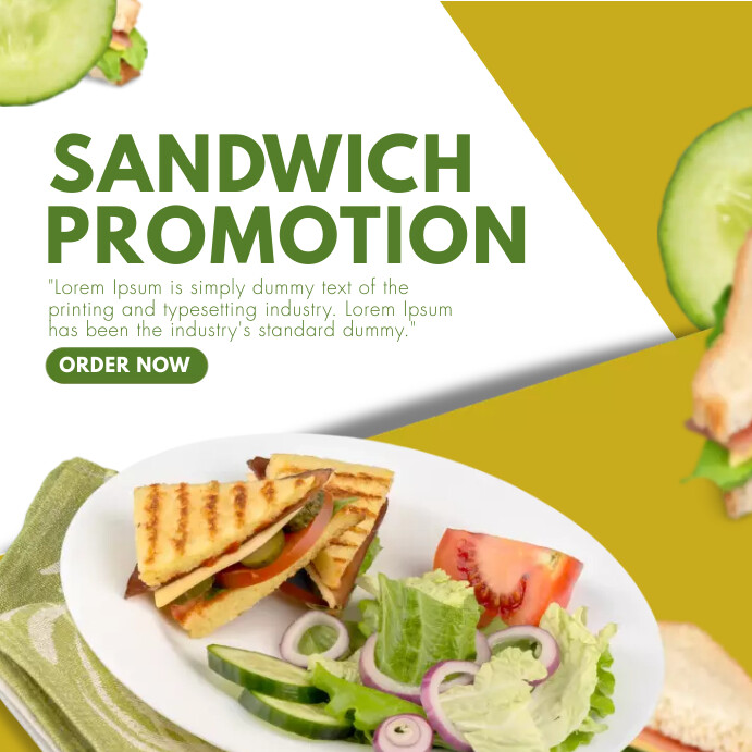 SANDWICH MENU FLYERS TEMPLATE Instagram Post