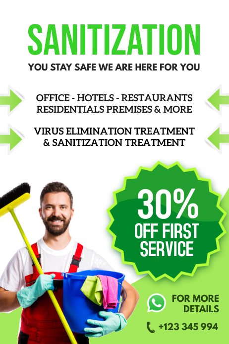 sanitization Template | PosterMyWall