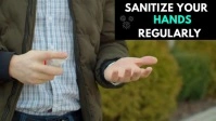 SANITIZE YOUR HANDS Facebook Cover Video (16:9) template