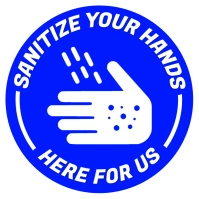 Sanitize Your Hands Sign Template Square (1:1)