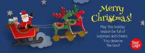 Paars Christmas Greeting Zdjęcie w tle na Facebooka Template