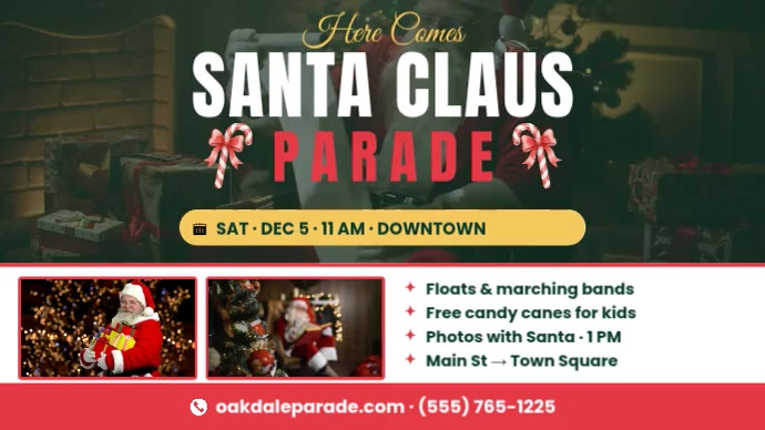 Santa Claus Christmas Parade Template | PosterMyWall