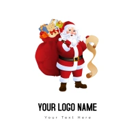 Santa Claus Ded Moroz Christmas Letter From Santa Gift Logo template