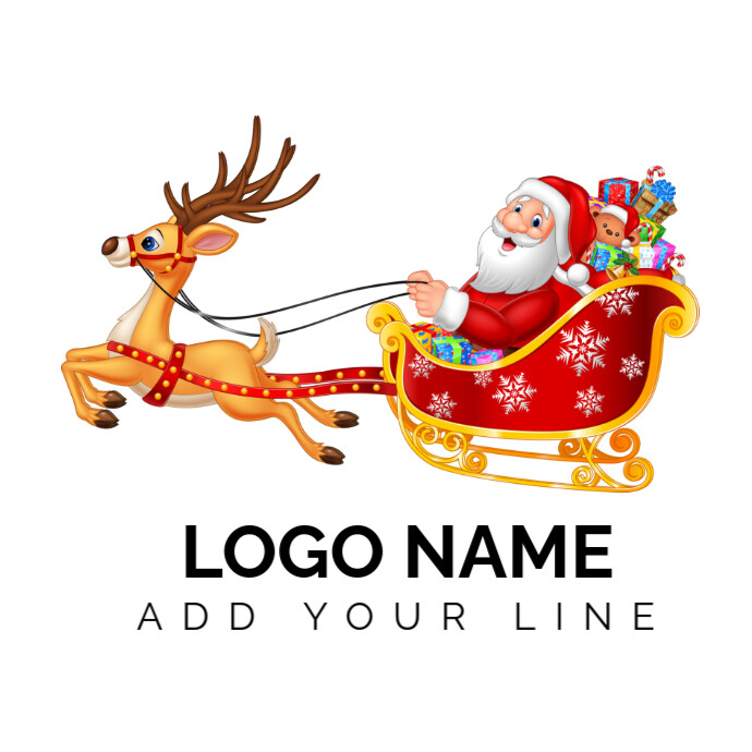 SANTA CLAUS Logo template