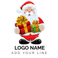 SANTA CLAUS Logo template