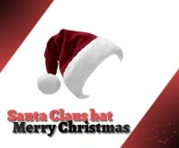 Santa Claus hat Persegi Panjang Sedang template