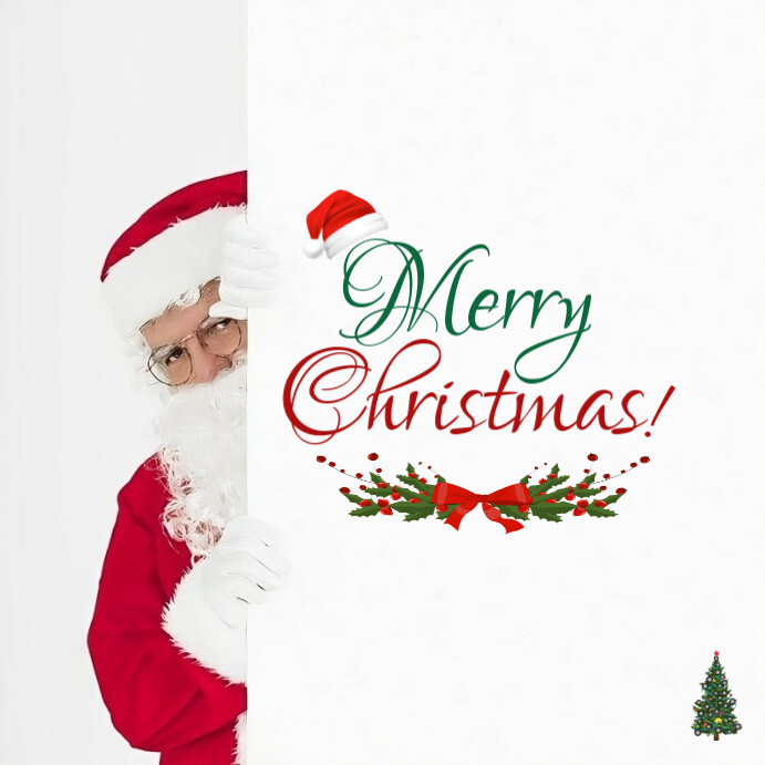 Copy of Santa Claus Merry Christmas Instagram Post | PosterMyWall