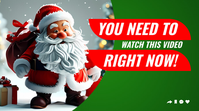 Santa Claus thumbnail Template | PosterMyWall