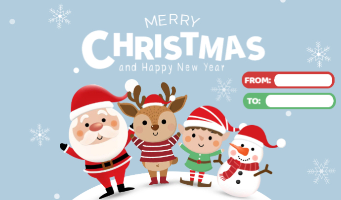 Santa Clause Greetings Gift Card Template | PosterMyWall