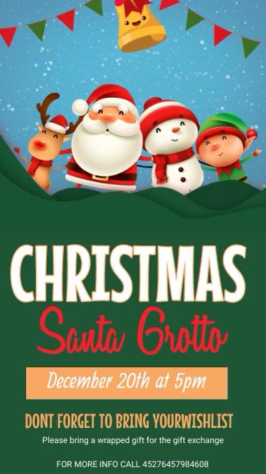 santa grotto Template | PosterMyWall