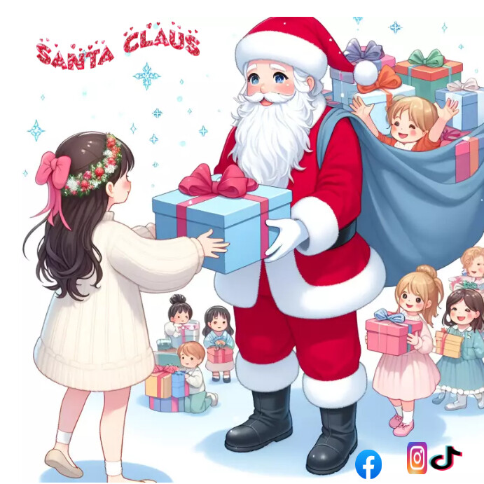 Copy of Santa kids gift flyer template | PosterMyWall