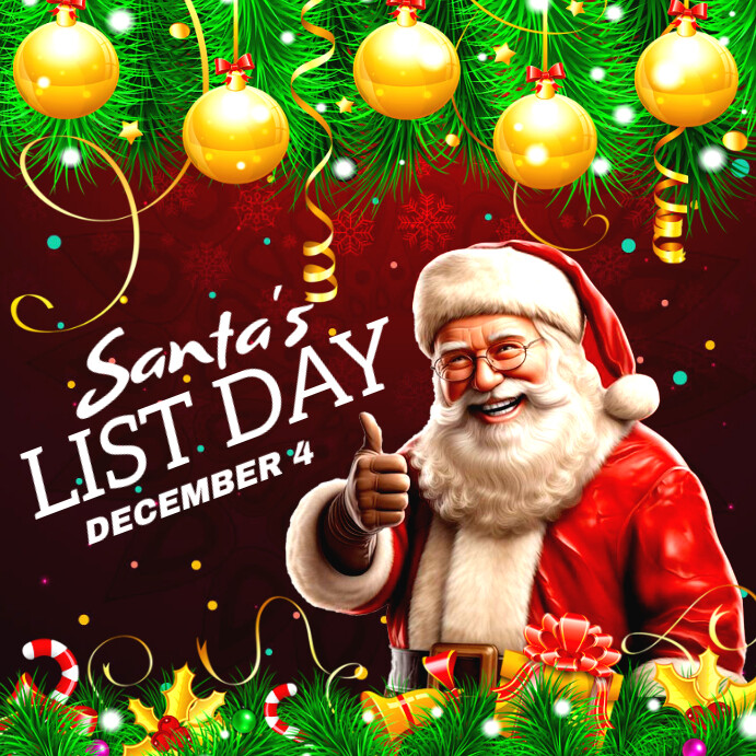 Copy of Santa List Day Flyer | PosterMyWall