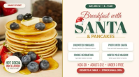 White Breakfast with Santa Family Event งานนำเสนอ Presentation Template