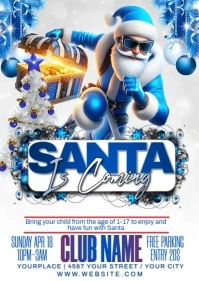 santa party A2 template