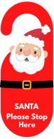 Santa Please Stop Here Door Hanger Türhänger template