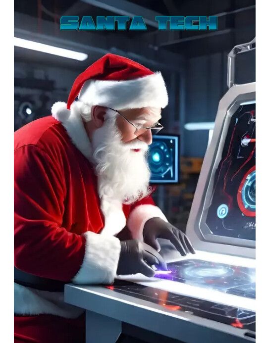 Santa tech flyer template | PosterMyWall