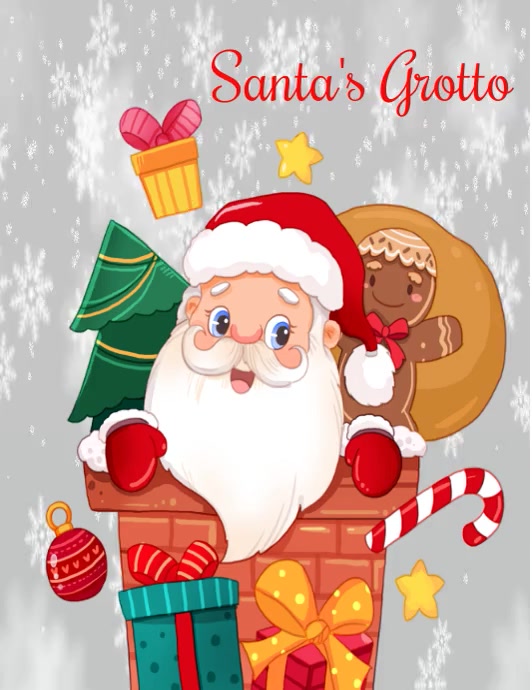 Santas Grotto Template PosterMyWall