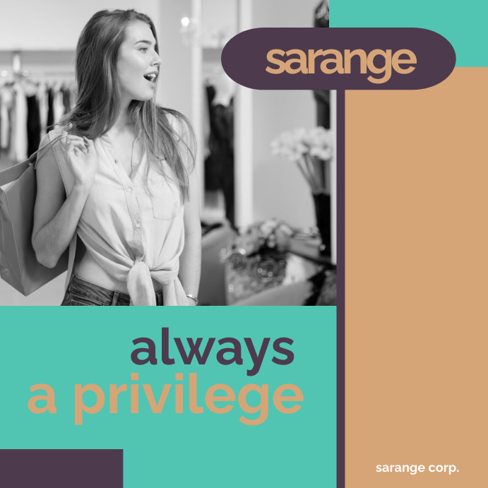 sarange store clothes Instagram Post template