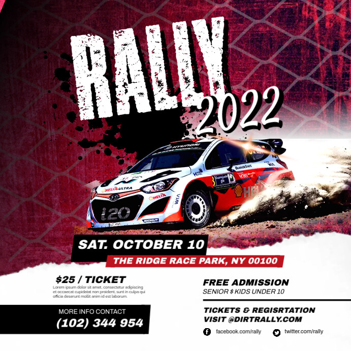 Sarari rally instagram poster Template | PosterMyWall