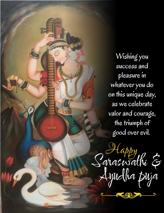 saraswathi Flyer (US Letter) template