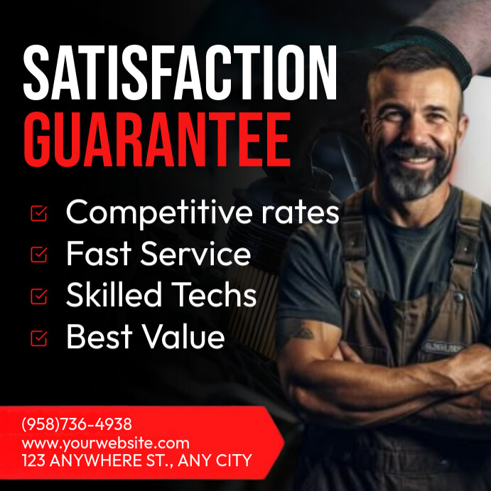 Satisfaction Guarantee Instagram Post template