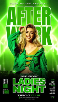 Saturday After Work Party Instagram Story template