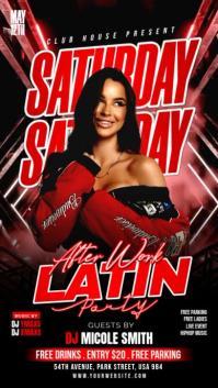 Saturday After Work Party Instagram Story Video template