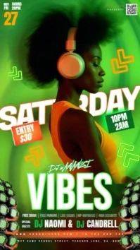Saturday Club Party Event Ad Design Template Instagram Story