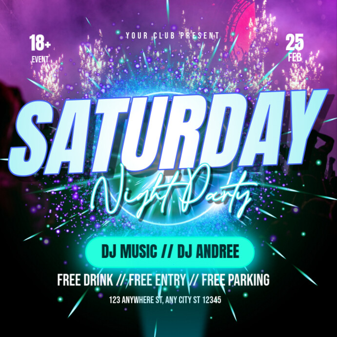 saturday Template | PosterMyWall
