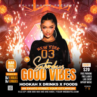 Saturday Good Vibes Instagram Post Video template