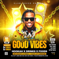 Saturday Good Vibes Party Instagram Post Video Iphosti le-Instagram template