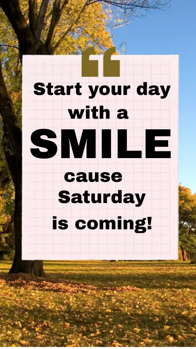 Saturday Inetive Saturday inspiration Template | PosterMyWall
