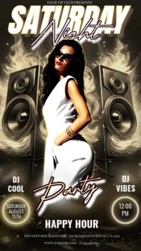 Saturday Ladies Night Instagram Story template