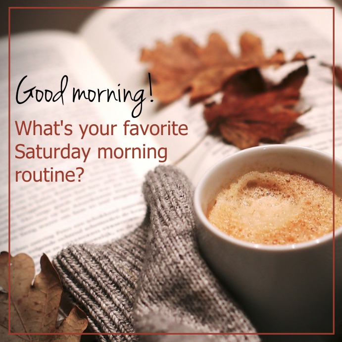 Saturday Morning Routine Template | PosterMyWall