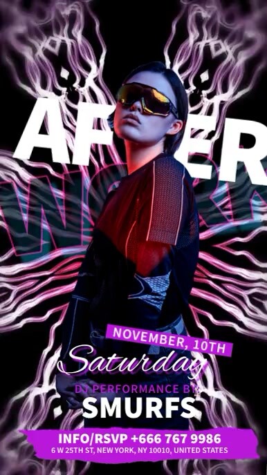 Saturday Music Party Instagram Story template