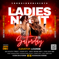 Saturday Night Club flyer Pos Instagram template