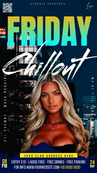 saturday night club party flyer poster templa Templat | PosterMyWall