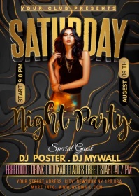 SATURDAY NIGHT PARTY (1) A6 template