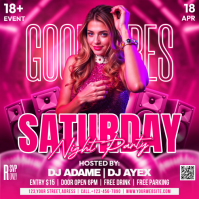 Saturday Night Party Persegi (1:1) template