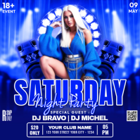 Saturday Night Party Persegi (1:1) template