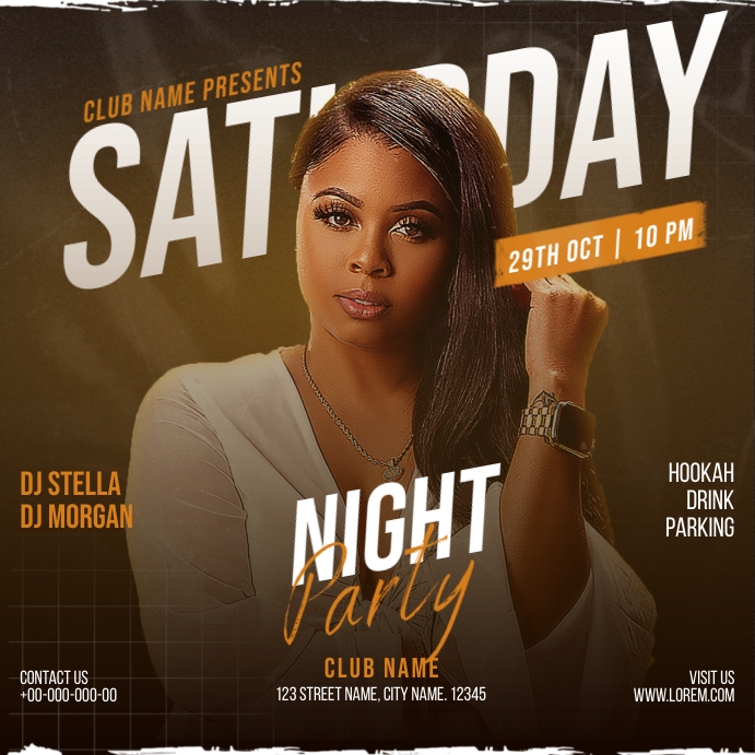 Saturday Part Copy of Saturday Night Party | PosterMyWall