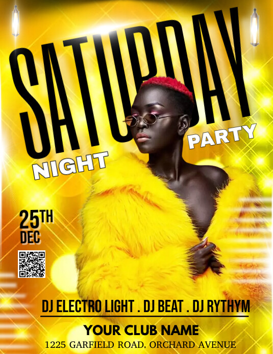 Saturday Night Party Flyer Template | PosterMyWall