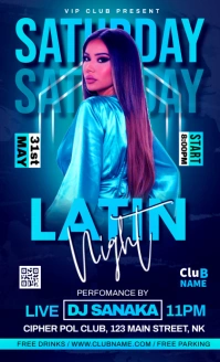 saturday night party flyer Legal US template