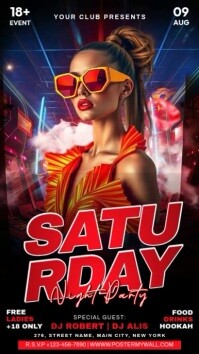 Saturday Night Party Template Instagram Reel